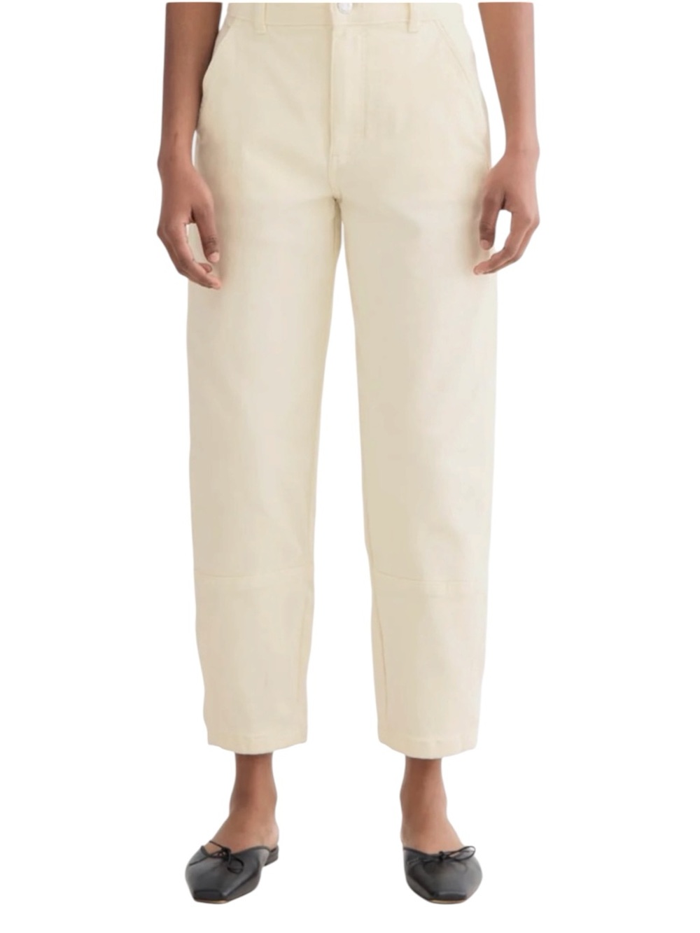 Everlane The Utility Barrel Pant in Bone Size 16